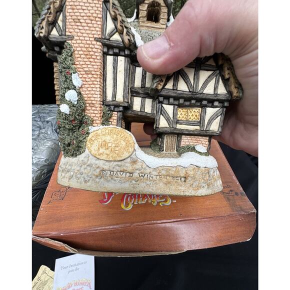 Scrooge's School David Winter Cottages John Hine Studios 1992 W Box And Inserts! - Picture 6 of 12